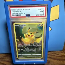Pokemon Pikachu TCG Crown Zenith: Galarian Gallery Graded Card GG30/GG70 PSA9 - Image 1