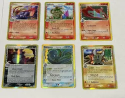 Pokemon TCG Cards Collection Lot Of 6 Vintage Wotc Holo e-Reader, Delta, Ex - Image 1