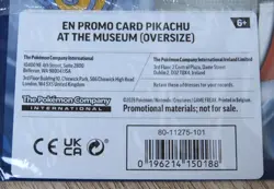 Pikachu At The Museum Pokemon ~ Promo ~ JUMBO Card Sealed - Image 3