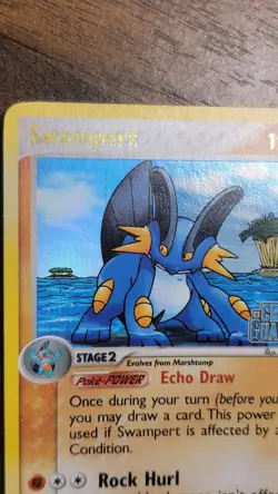 Swampert 27/100 Ex Crystal Guardians Reverse Holo Rare Stamped Pokemon TCG Card - Image 2