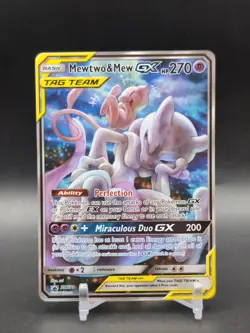 NM - Mewtwo & Mew GX - SM191 - Unified Minds - Sun & Moon Promo - Pokemon Card - Image 1