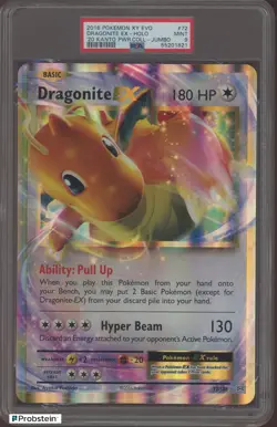 2016 Pokemon XY Evo Power Collection JUMBO Card #72 Dragonite Ex Holo PSA 9 MINT - Image 1