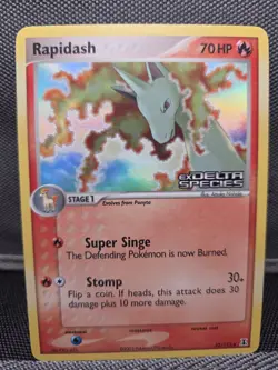Pokemon Rapidash Delta Species Holo Card 52/113 Reverse Stamped LP - Image 1