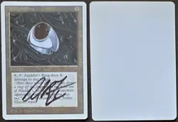 Signed MtG Magic Dan Frazier Artist Proof _ Revised _ ALADDIN'S RING _ 1/100! - Image 1