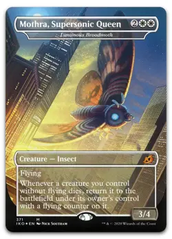 Mothra, Supersonic Queen - Luminous Broodmoth #371 (NM) Ikoria IKO Magic MTG - Image 1