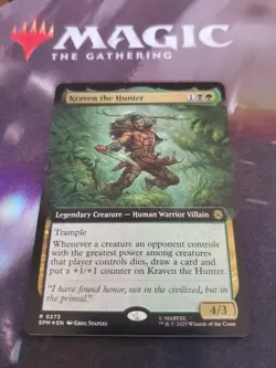 Mtg. Kraven the Hunter. Foil Borderless. Marvel's Spider-Man. Pack Fresh - Image 1