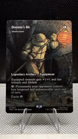 NM Borderless Donnie's Bo, MTG, TMNT, Magic the Gathering, 17 - Image 1