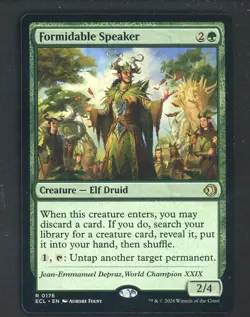 Formidable Speaker Light Play, English Magic the Gathering MTG Lorwyn Eclipsed - Image 1