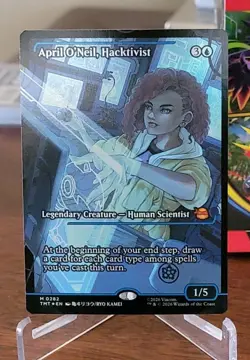 April O'Neil, Hacktivist (Showcase FOIL) - MTG: Teenage Mutant TMNT - SHIPS NOW! - Image 1