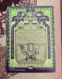 MTG Field of the Dead Borderless Encyclopedia of Magic Secret Lair NM - Image 1