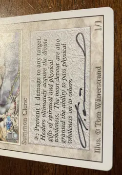 MTG ~ SAMITE HEALER ~ 3rd Edition/Revised ~ Signed/Autographed - Tom Wanerstrand - Image 3
