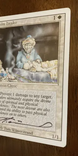 MTG ~ SAMITE HEALER ~ 3rd Edition/Revised ~ Signed/Autographed - Tom Wanerstrand - Image 4