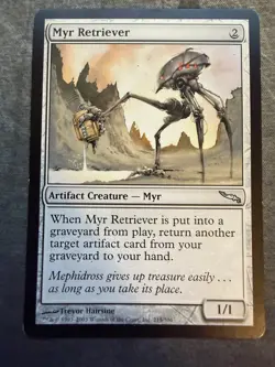 MTG Myr Retriever LP Light Play Mirrodin [1624] - Image 1