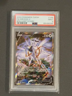 Brilliant Stars 166/172 Arceus V PSA 9 (Alternate Full Art) Pokemon - Image 1