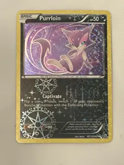 Pokemon Purrloin RC13/RC25 Legendary Treasures: Radiant Collection Holo - Image 1