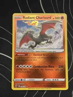 Pokemon Radiant Charizard SV: Paldean Fates Radiant Rare Holo 020/159 Card - Image 1