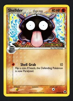 Shellder (Delta Species) 63/101 Dragon Frontiers Common Pokemon TCG - Image 1