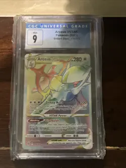 2022 CGC 9 FA Arceus VSTAR #176 Full Art Secret Rare Rainbow Pokemon TCG SWSH BS - Image 1