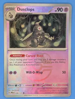 Dusclops (Master Ball Pattern) 036/131 Pokemon TCG Common SV: PRE NM - Image 1