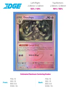 Dusclops (Master Ball Pattern) 036/131 Pokemon TCG Common SV: PRE NM - Image 4