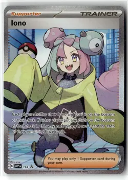 Iono ⭐ 124 Holo Promo Scarlet & Violet 2023 Pokemon NM - Image 1