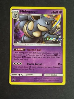 Nidoqueen SM160 Team Up Prerelease Promo Stamped Pokemon TCG LP - Image 1