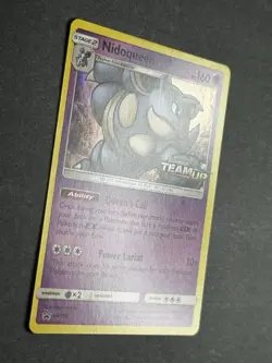 Nidoqueen SM160 Team Up Prerelease Promo Stamped Pokemon TCG LP - Image 4