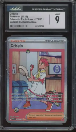 2025 Pokemon Prismatic Evolutions Special Illustration Rare Crispin Mint CGC 9 - Image 1