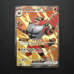 Pokemon Incineroar ex SV05: Temporal Forces 187/162 Ultra Rare - Near Mint. - Image 1