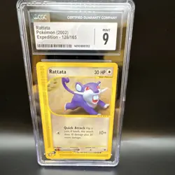 Pokemon Rattata CGC 9 Expedition 128/165 2002 English Basic Vintage - Image 1
