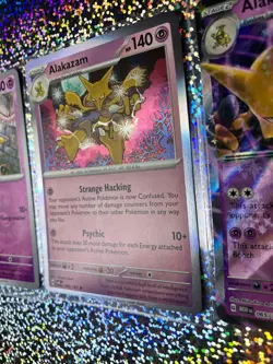 Pokemon TCG: 151 Set 065/165 Alakazam ex; Reverse Holo 081/167 Kadabra - Image 5