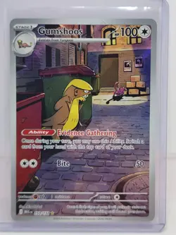 Pokemon: Gumshoos Illustration Rare IR Full Art Holo 153/132 Mega - Image 1