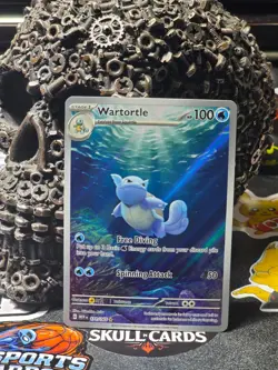 ☠☠ POSSIBLE GEM MINT 10 Pokemon Wartortle 171/165 Sv: 151 IR - Image 1