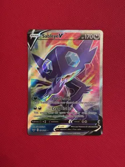 Pokemon TCG Sableye V (Full Art) 194/202 Swsh01: Sword & Shield Holo NM 2020 - Image 1