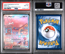 2023 POKEMON SVP EN-SV BLACK STAR PROMO 151 ULTRA-PREM COLL #053 MEW EX PSA 8 - Image 1