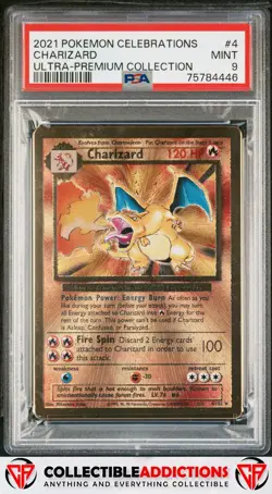 2021 Pokemon Celebrations Ultra-Premium Collection #4 Charizard PSA 9 - Image 1