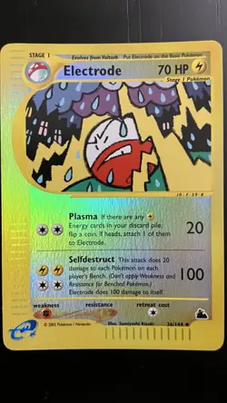 Electrode 36/144 NM Skyridge Reverse Holo Pokemon TCG - Image 1