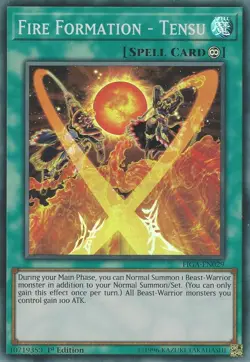 Yugioh! LP Fire Formation - Tensu - FIGA-EN029 - Super Rare - 1st Edition Lightl - Image 1
