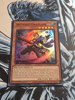 Yugioh Artmage Graflare DUAD-EN010 Duelist's Advance 1st Edition - Image 1