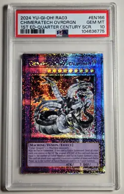 2024 YU-GI-OH! RA03-QUARTER CENTURY BONANZA #EN166 CHIMERATECH OVERDRAGON PSA 9 - Image 1