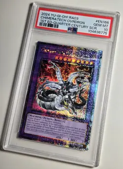 2024 YU-GI-OH! RA03-QUARTER CENTURY BONANZA #EN166 CHIMERATECH OVERDRAGON PSA 9 - Image 3