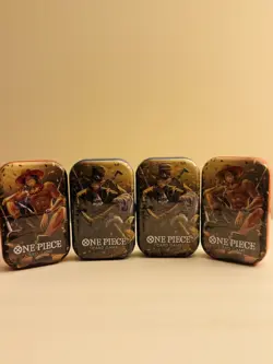 One Piece Tin Pack Set Vol 2 OP-13 Factory Sealed Promos! 2x sabo 2x ace - Image 1
