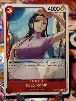NICO ROBIN - One Piece OP11-009 - RELEASE EVENT - A Fist of Divine Speed - Image 1
