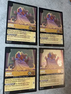 4x Playset | Disney Lorcana | Hades - King of Olympus | ALL FOILS | 5/204 - Image 2