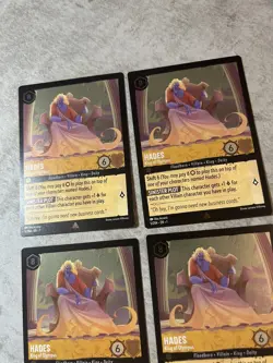 4x Playset | Disney Lorcana | Hades - King of Olympus | ALL FOILS | 5/204 - Image 3