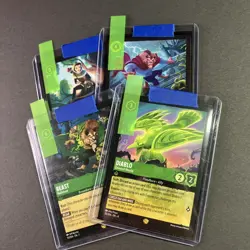 Disney Lorcana Lot of 4 NM Legendary Emerald Diablo Devoted Herald 70/204 Belle - Image 2