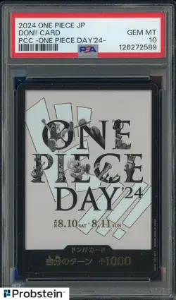 2024 One Piece Japanese Premium Card Collection One Day Don!! Card PSA 10 - Image 1