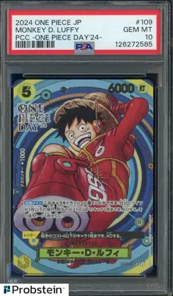 2024 One Piece Japanese Premium Card Collection One Day Monkey D Luffy PSA 10 - Image 1
