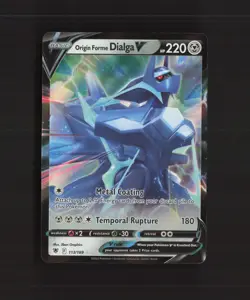Origin Forme Dialga V 113/189 Astral Radiance Ultra Rare Holo Pokemon Card NM - Image 1
