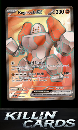 Regirock ex - 214/182 214/182 Pokemon Ultra Rare SV10: Destined Rivals Card NM - Image 1